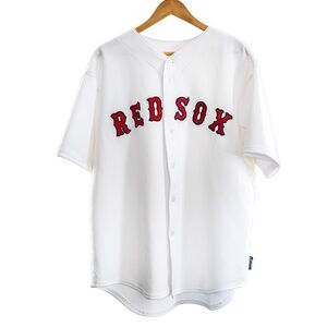 Boston Red Sox Majestic Button-Front Jersey – Unisex XL – White